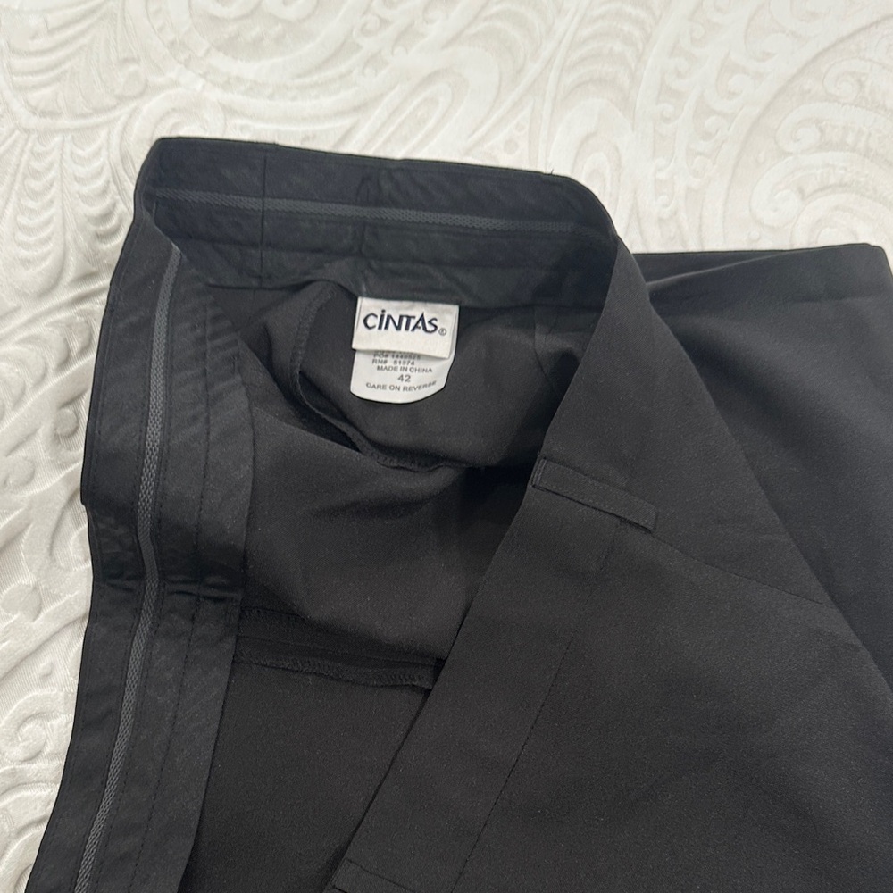 Cintas Men's Black Dress Pants